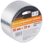 Лента алюминиевая клейкая 50ммх50м STARTUL PROFI (ST9037-50-50) (Скотч алюминиевый) (ST9037-50-50)
