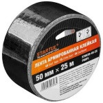 Лента армированная клейкая 50ммх25м черная STARTUL PROFI (ST9039-49-25) (Скотч армированный) (ST9039-49-25)