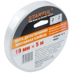 Лента двухсторонняя монтажная клейк. 19ммх5м STARTUL PROFI (ST9048-19-5) (Скотч двусторонний) (ST9048-19-5)