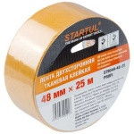 Лента двухсторонняя тканевая клейк. 48ммх25м STARTUL PROFI (ST9049-48-25) (Скотч тканевый двусторонний) (ST9049-48-25)