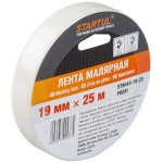 Лента малярная 19ммх25м STARTUL PROFI (ST9043-19-25), белая (ST9043-19-25)