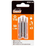 Насадка TORX T10 50мм 3шт GEPARD (GP3517-50) (бита звездочка шестилучевая звезда сталь S2 магнитная) (GP3517-50)