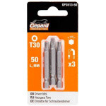 Насадка TORX T30 50мм 3шт GEPARD (GP3513-50) (бита звездочка шестилучевая звезда сталь S2 магнитная) (GP3513-50)