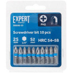 Насадка крестообразная PH2 25мм 10шт EXPERT STARTUL (SE8502-25) (бита Phillips магнитная) (SE8502-25)