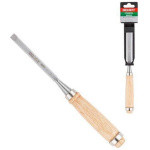 Стамеска плоская 8мм ВОЛАТ (деревянная рукоятка, металлическое кольцо) (15050-08)