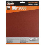 Шлифлист 230х280мм Р2000 бум.осн. 5шт. GEPARD (GP5011-2000) (бумага наждачная абразивная, лист шлифовальный абразивный, шлифшкурка) (GP5011-2000)