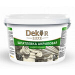 Шпатлевка акриловая универсальная DEKOR белая 1 кг