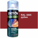 Эмаль алкидная DETON UNIVERSAL атмосферостойкая - RAL 3005 рубин