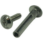 Винт-стяжка мебельный М4х27 мм никелированный (10 шт в зип-локе) STARFIX (SMZ1-104026-10)