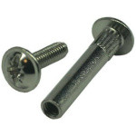 Винт-стяжка мебельный М6х29 мм никелированный (10 шт в зип-локе) STARFIX (SMZ1-87264-10)