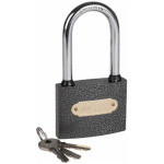 Замок навесной серия «Чугун» 50 мм длинная дужка ЧЕТЫРЕ СЕЗОНА 79-0025