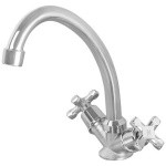 Смеситель для кухни вентильный (тип I), серия 600 ECONOCE (J-излив, длина 168 мм, лейка и шланг в комплекте, поворотный)