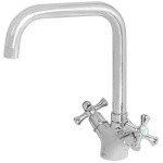 Смеситель для кухни вентильный (тип I), серия 620 ECONOCE (J-излив, длина 194 мм, высота 264 мм, поворотный)