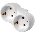 Разветвитель 2-местный (с/з, 16А, 250В) РВ16-373