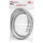 Шланг душевой, SUS/PVC, 1/2" г-г 150 см, хром, ECONOCE (Гайка цинк. Замена E-001)