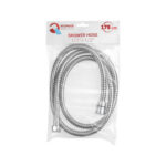 Шланг душевой, SUS/PVC, 1/2" г-г 175 см, хром, ECONOCE (Гайка цинк. Замена E-003)