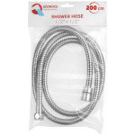Шланг душевой, SUS/PVC, 1/2" г-г 200 см, хром, ECONOCE (Гайка цинк.Замена E-004)